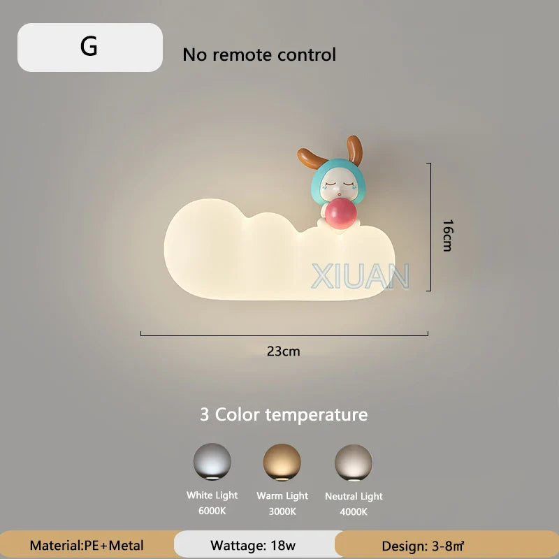 KidsDream Lamp - Speelse LED Wandlamp voor Kinderkamer