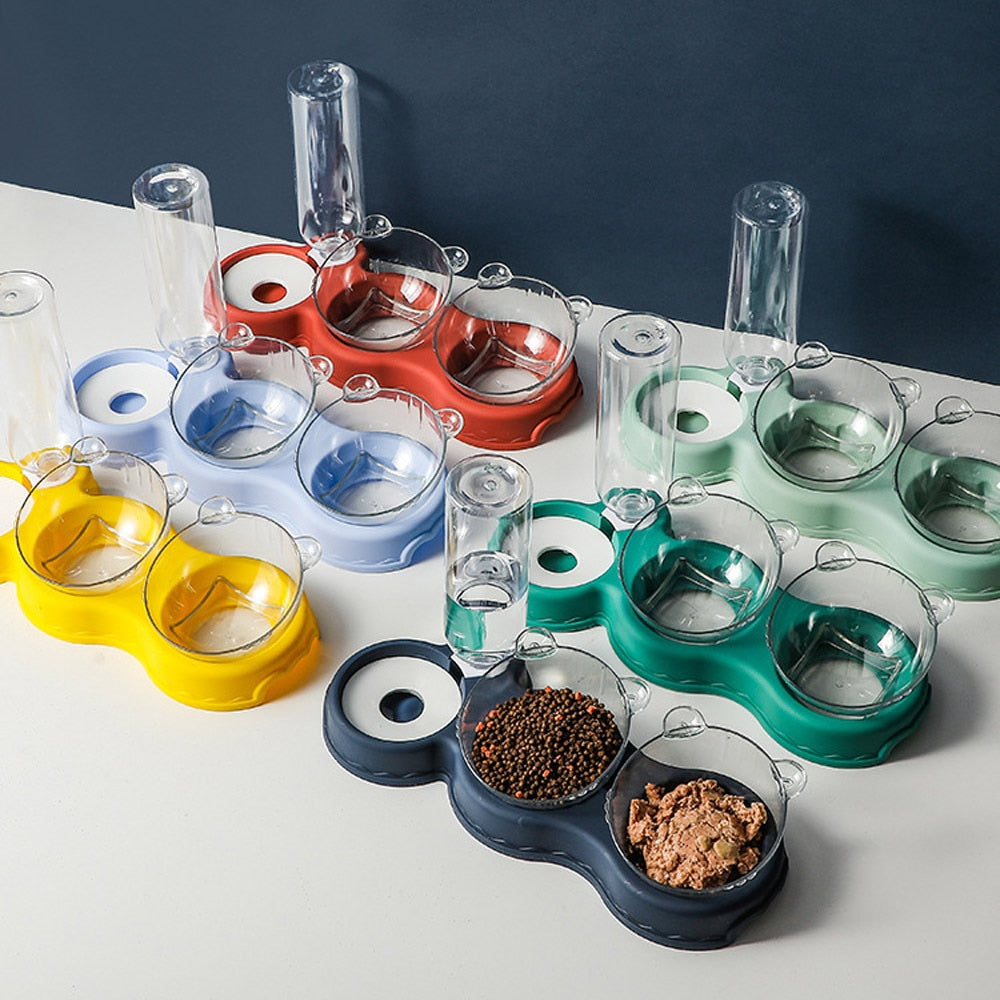 KarlFeast - Stijlvolle 3-in-1 Kattenvoerbak voor Huisdieren