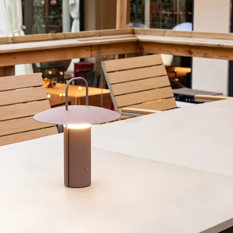 LuxeLume - Draadloze Waterdichte Bureaulamp met Touch-Dimfunctie