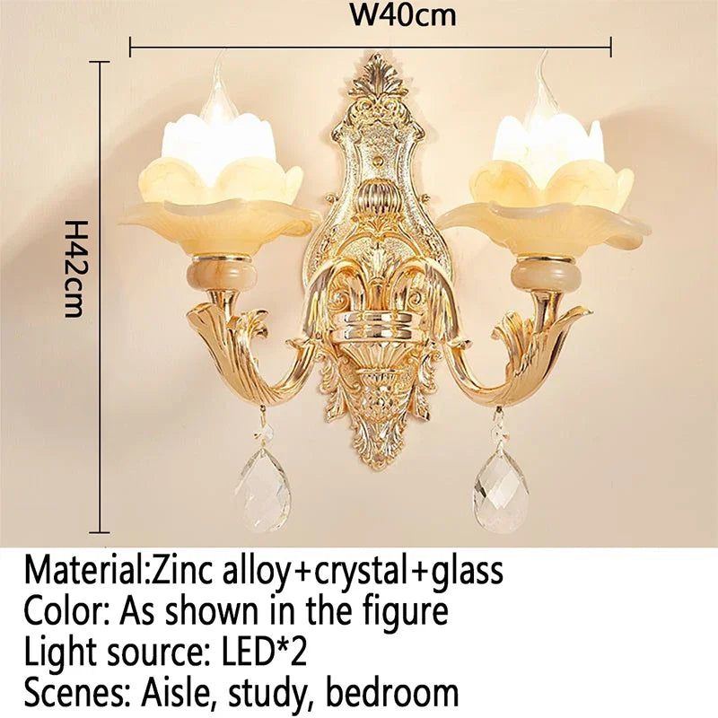 CrystalElegance - Stijlvolle Kristallen Wandlamp voor Huisdecoratie