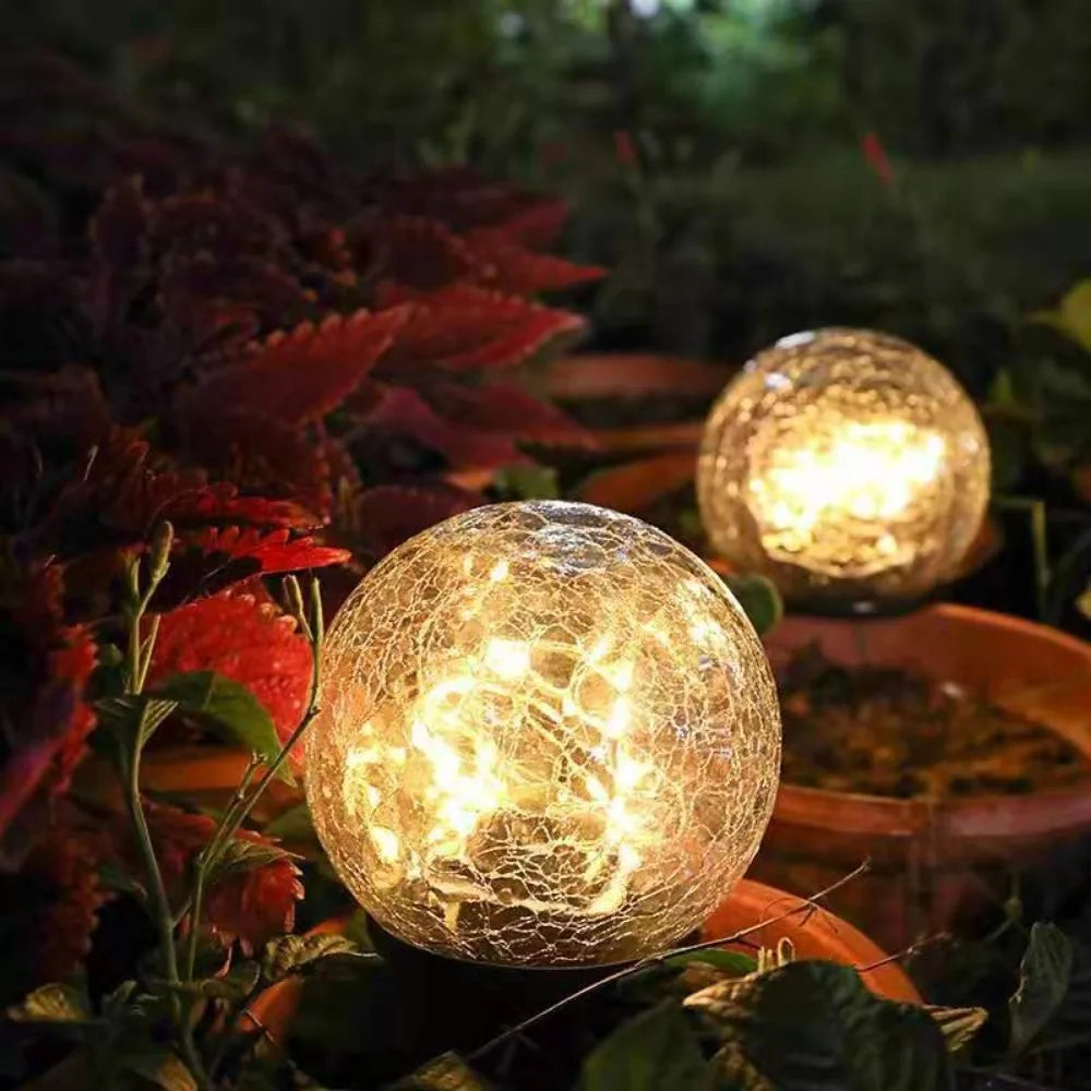 SparkleSphere Light - Magische Zonne-energie Tuinlamp