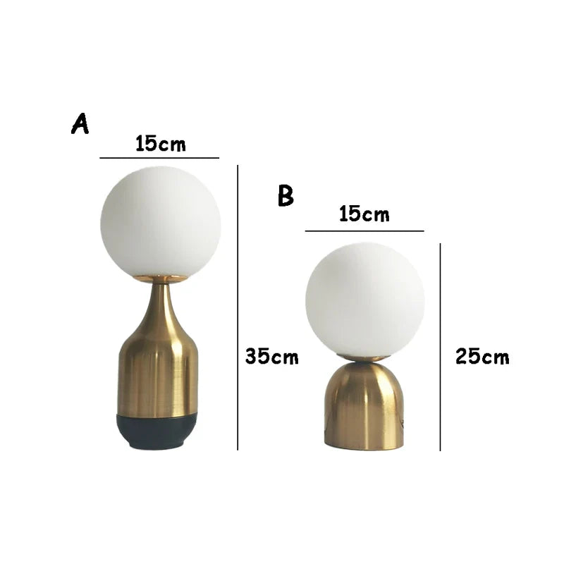 Nordic Elegantie Lamp - Glazen Bol Lamp voor Sfeervolle Verlichting