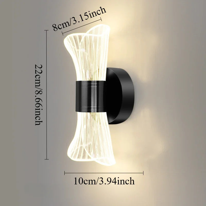 GlowCurve – Elegante LED Wandlamp voor Slaap- en Woonkamer
