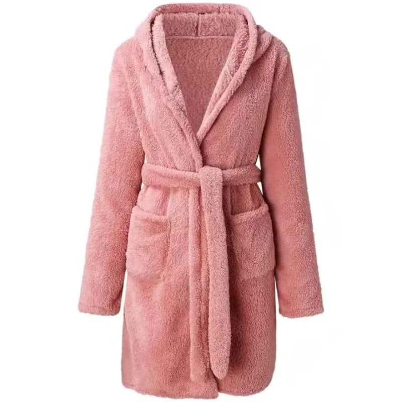 CozyElegance Badjas - Elegante Dikke Badjas voor Vrouwen