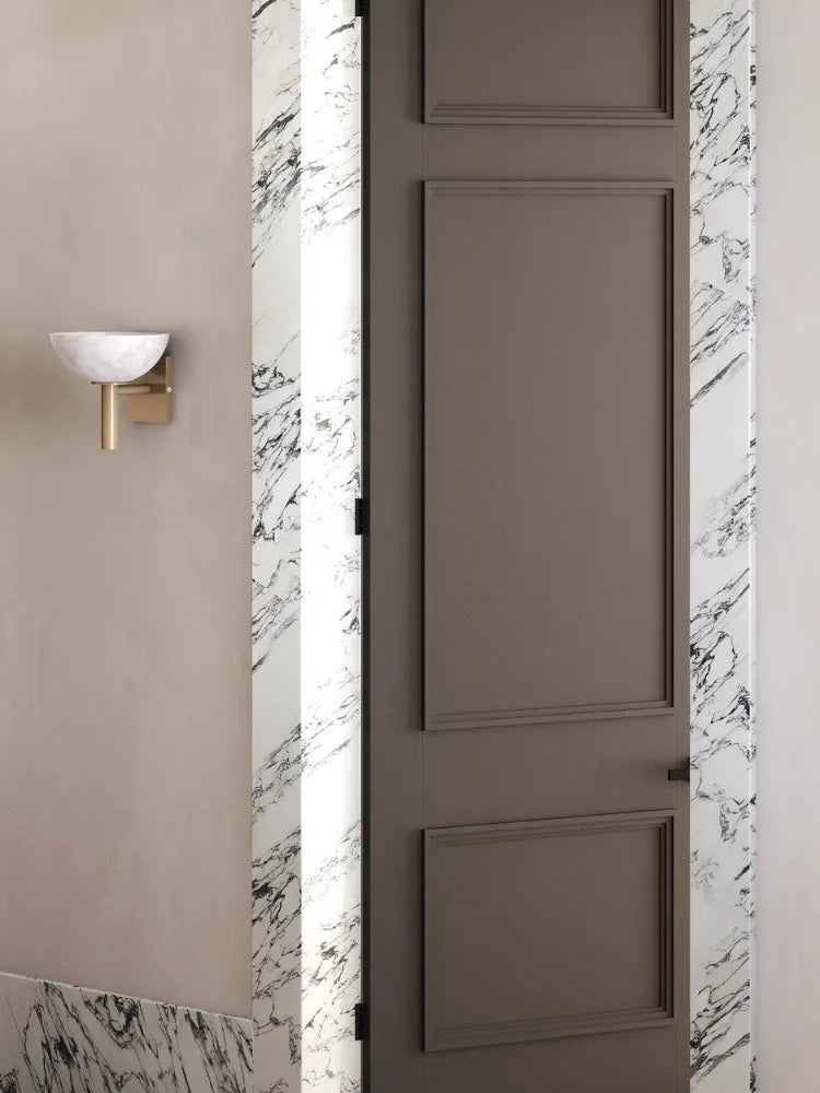 MarbleLuxe – Elegante Antieke Marmeren Wandlamp
