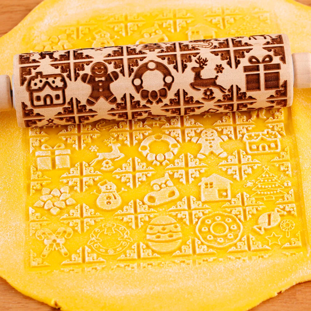 RoulNoel - Festieve Deegroller voor Kerstbakken