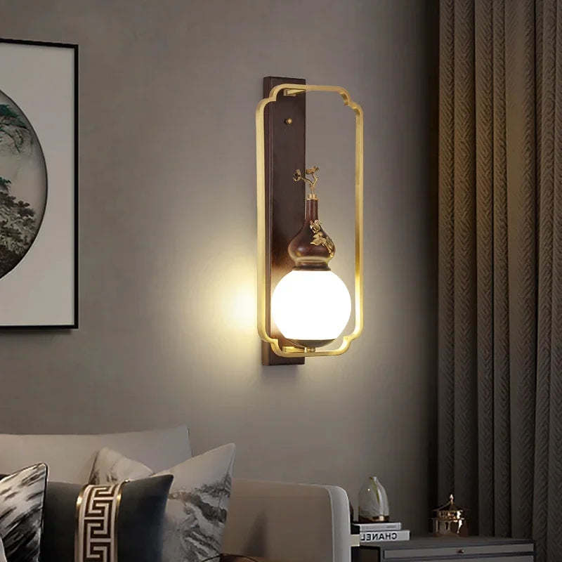 BrassGlow Wall Lamp - Elegante Messing Wandverlichting