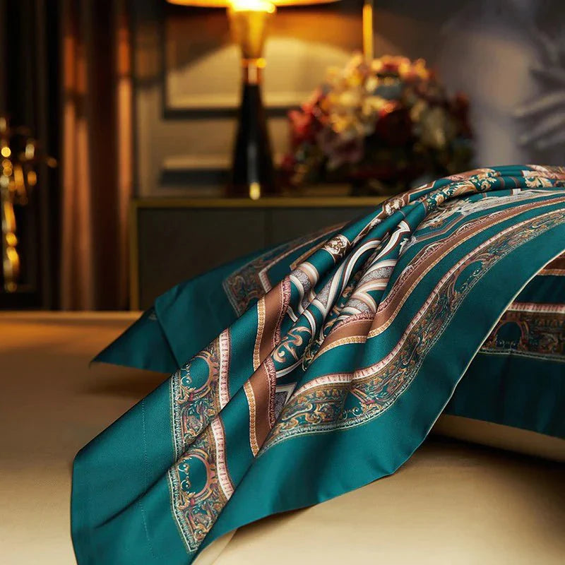 Vintage Grandeur - Luxe Dekbedovertrekset van Egyptisch Katoen