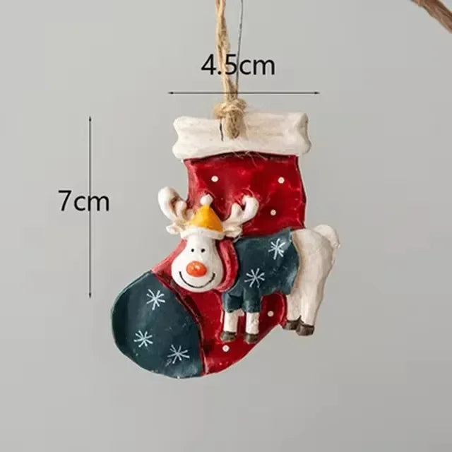 FrostyAntlers Socks - Feestelijke Eland Kerstdecoratie
