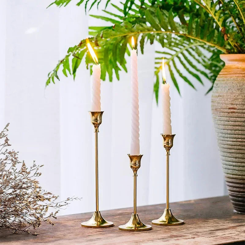 Dreamy Lights - Luxe Gouden Kaarsenhouders voor Elke Gelegenheid