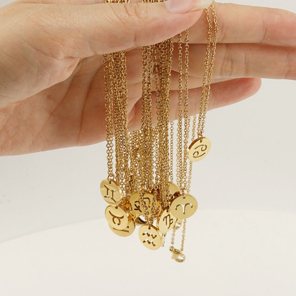 Zodiac Necklace | Duurzaam RVS, Blijft Stralend!