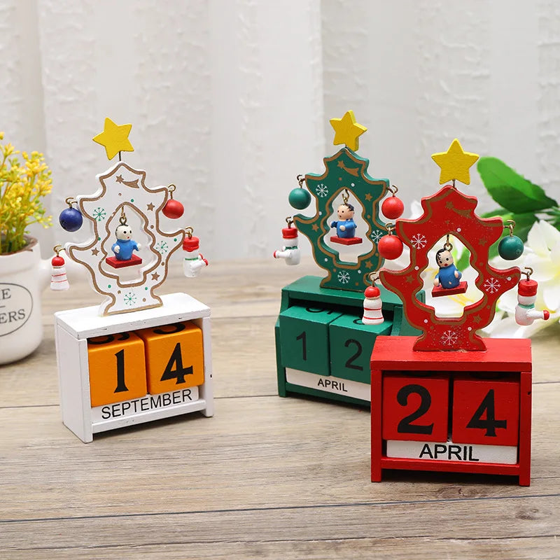 JoyfulCountdown Tree - Speelse Houten Kerstboom
