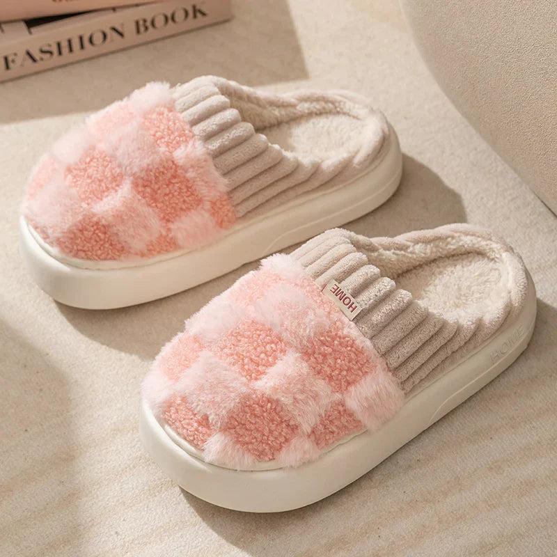 Dreamy Feet Pantoffels - Trendy Geruite Katoenen Pantoffels voor Optimaal Comfort