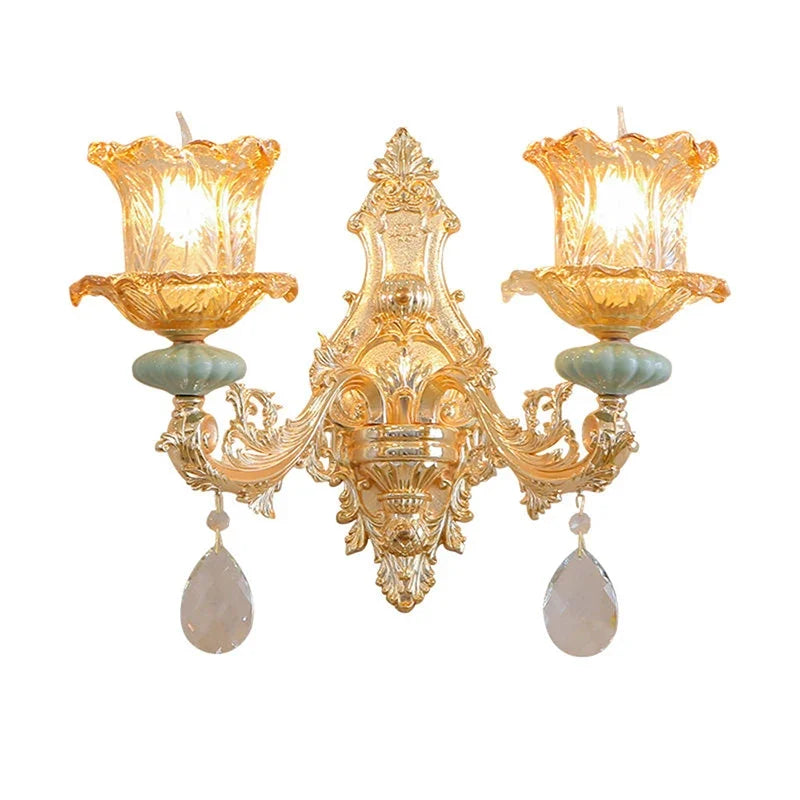 CrystalLuxe - Luxueuze Kristallen Wandlamp voor Modern Interieur