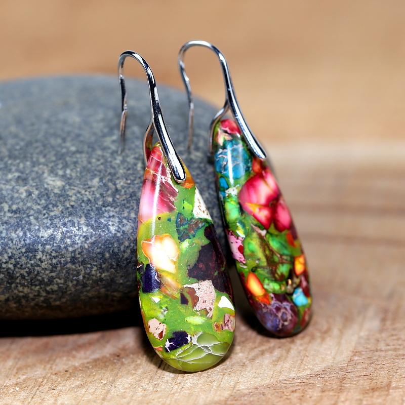 JasperDrop Earrings – Spirituele Oorbellen van Nerida