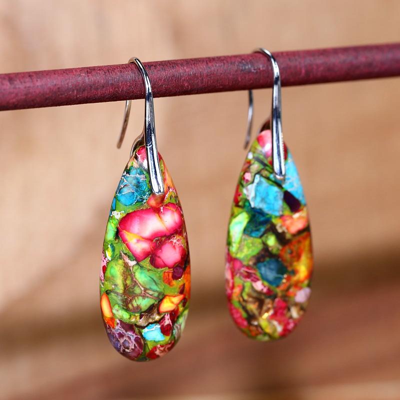 JasperDrop Earrings – Spirituele Oorbellen van Nerida
