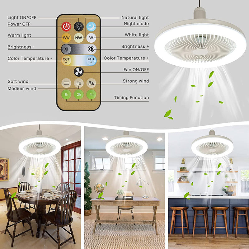 BreezeGlow Fan Light – Plafondventilator met Afstandsbediening