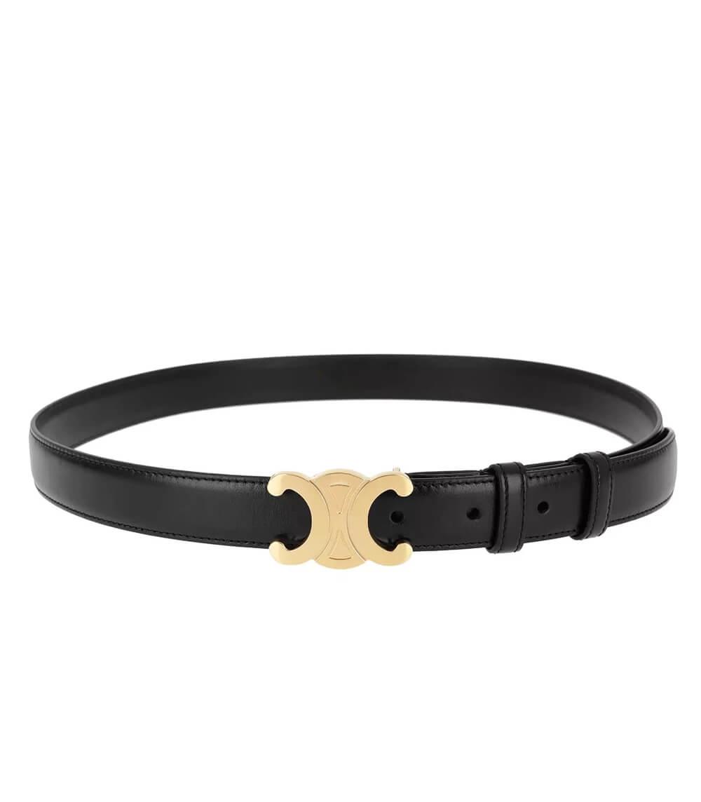 EleganceBelt - Luxe Lederen Riem met Gouden Details