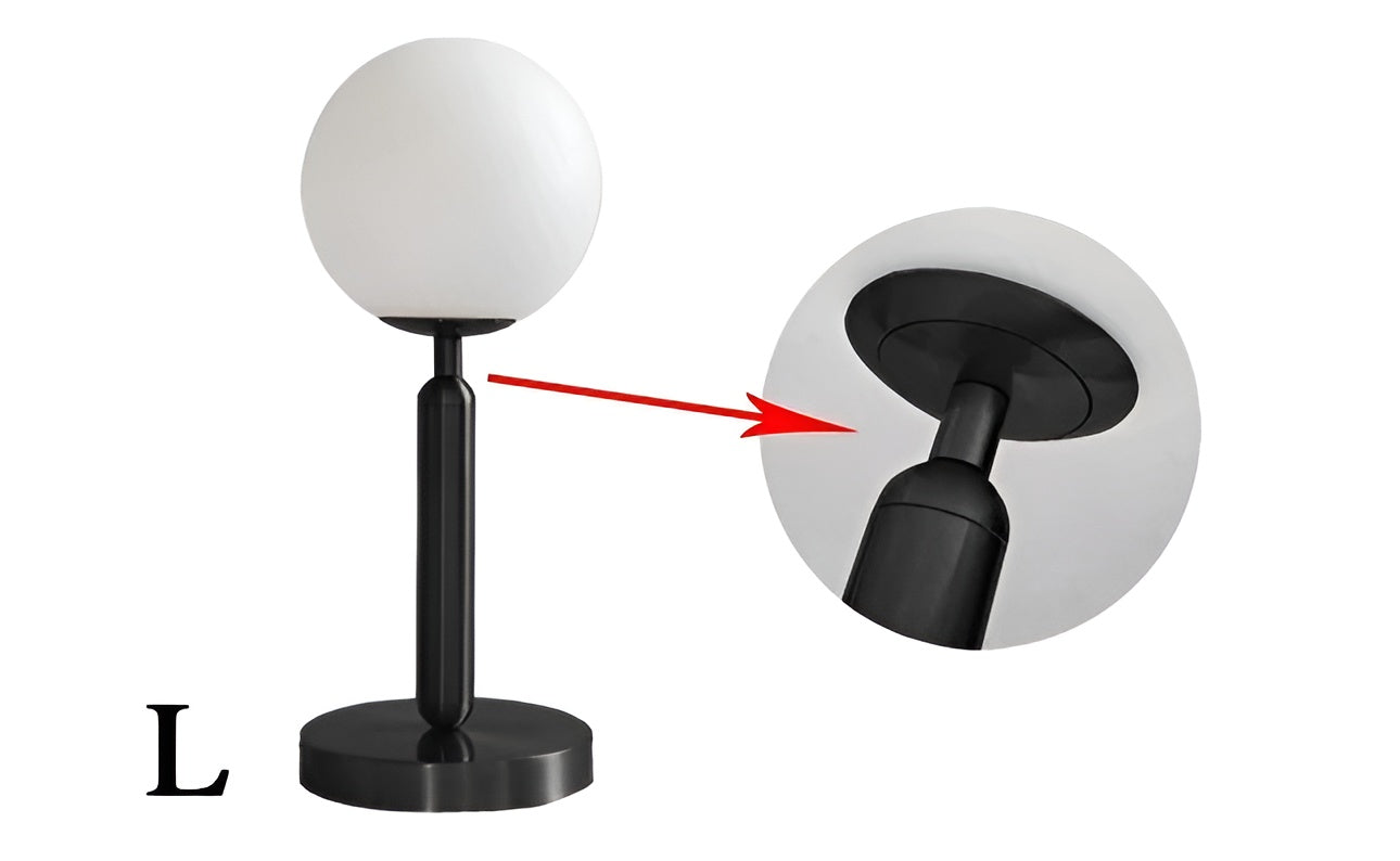 SphereShine Luxe Tafellamp van Glas & Messing – Elegantie en LED