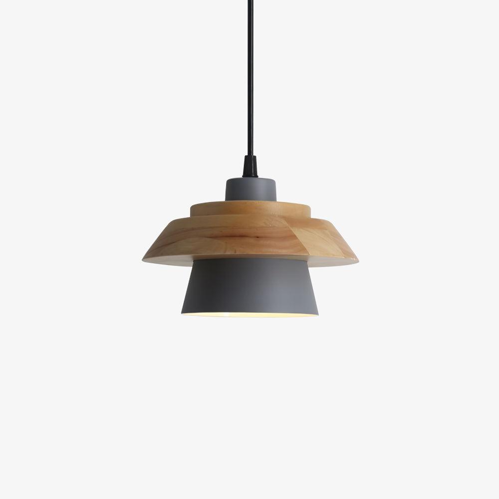 NordicMacaron Luxe Plafondlamp - Scandinavisch Design met Houten Afwerking
