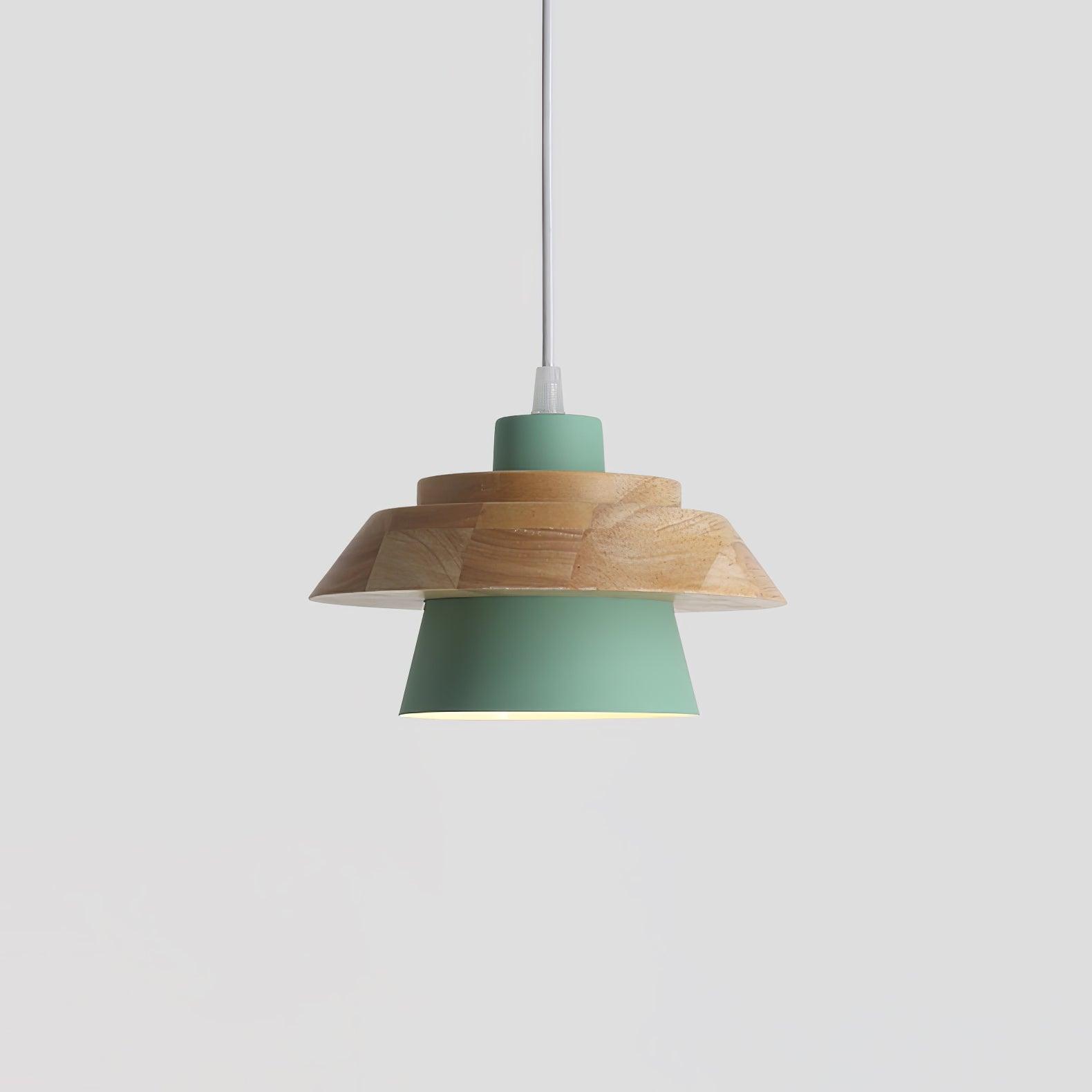 NordicMacaron Luxe Plafondlamp - Scandinavisch Design met Houten Afwerking