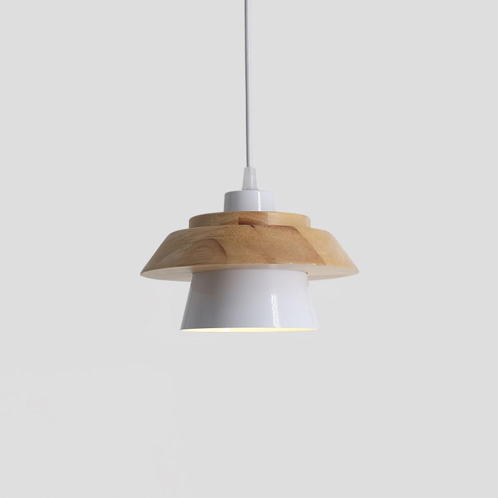 NordicMacaron Luxe Plafondlamp - Scandinavisch Design met Houten Afwerking