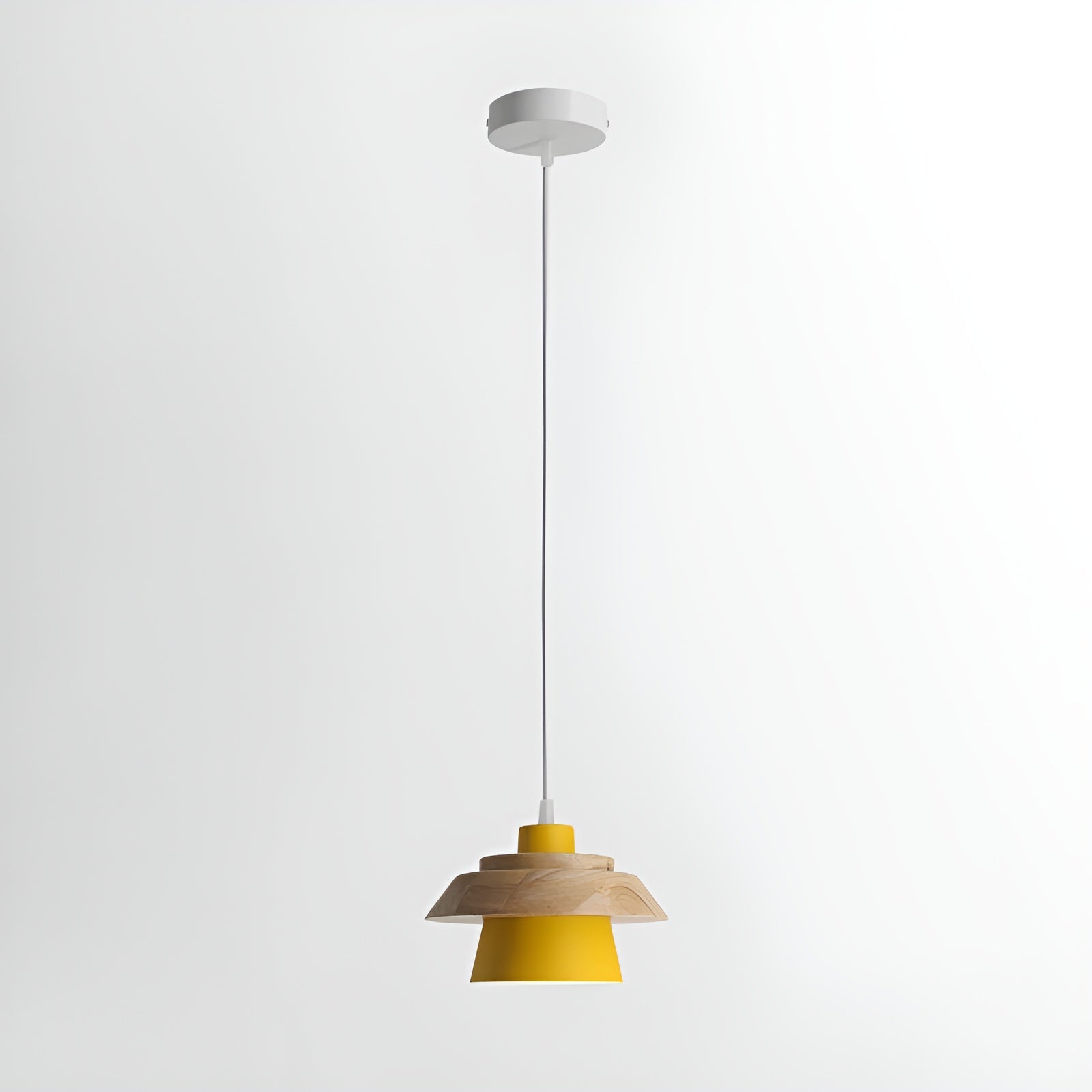 NordicMacaron Luxe Plafondlamp - Scandinavisch Design met Houten Afwerking