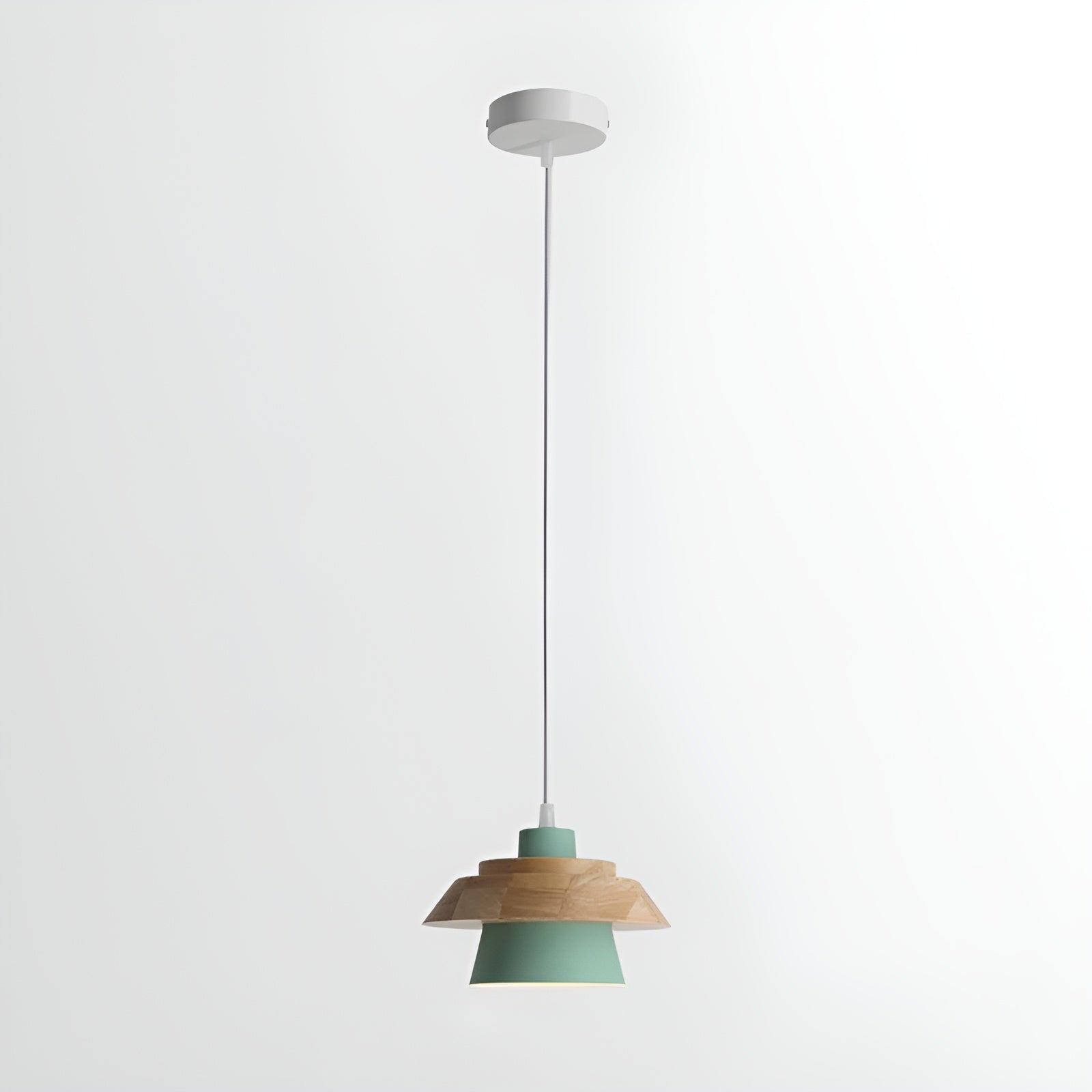 NordicMacaron Luxe Plafondlamp - Scandinavisch Design met Houten Afwerking