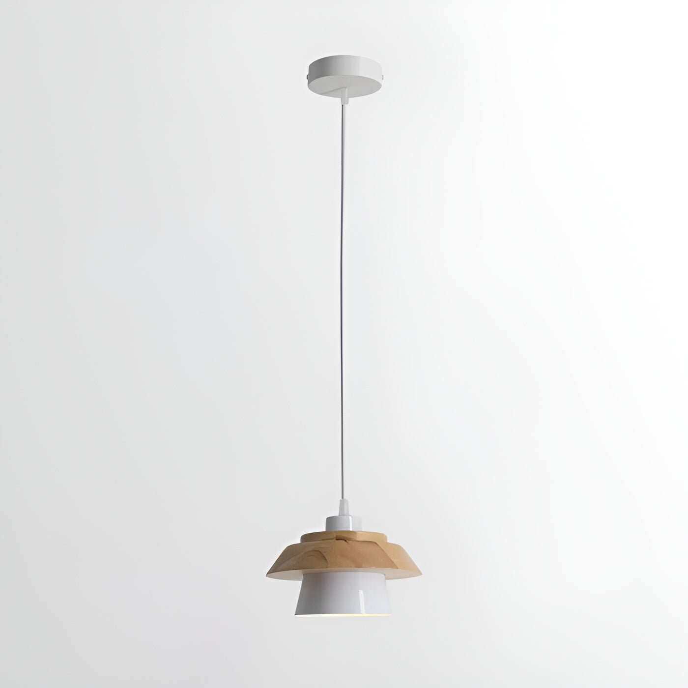 NordicMacaron Luxe Plafondlamp - Scandinavisch Design met Houten Afwerking