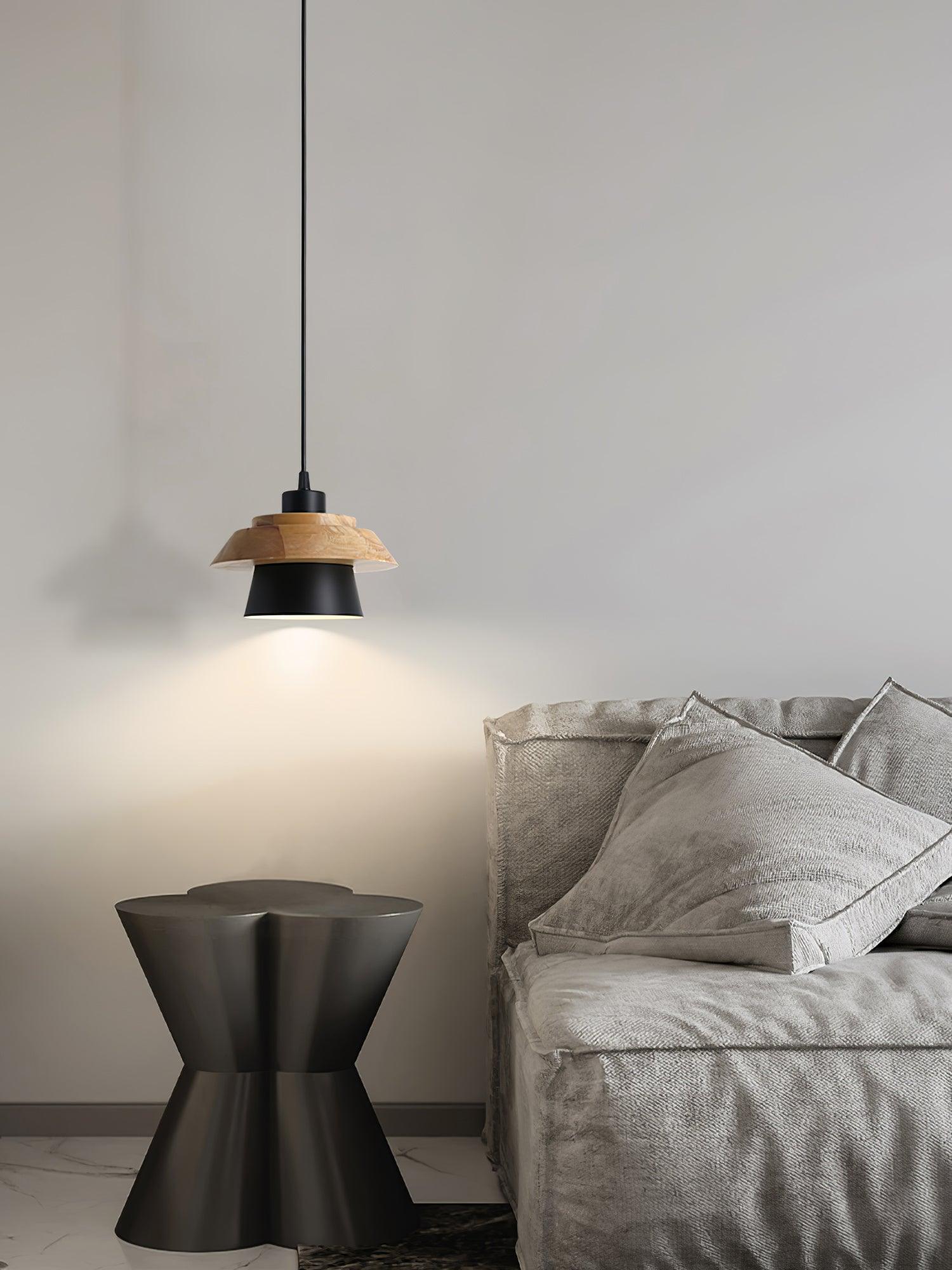 NordicMacaron Luxe Plafondlamp - Scandinavisch Design met Houten Afwerking
