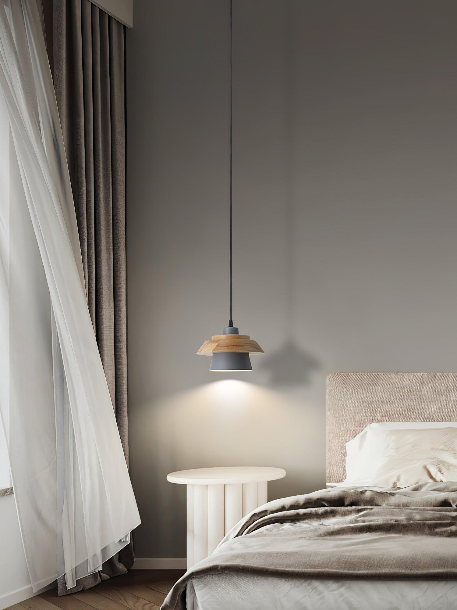 NordicMacaron Luxe Plafondlamp - Scandinavisch Design met Houten Afwerking