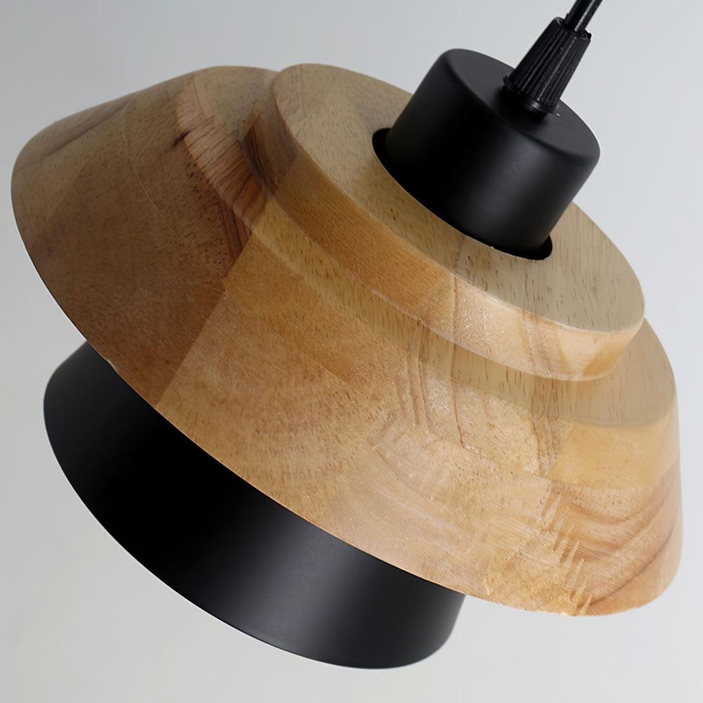NordicMacaron Luxe Plafondlamp - Scandinavisch Design met Houten Afwerking