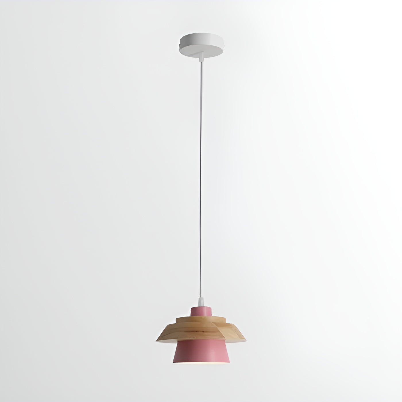 NordicMacaron Luxe Plafondlamp - Scandinavisch Design met Houten Afwerking