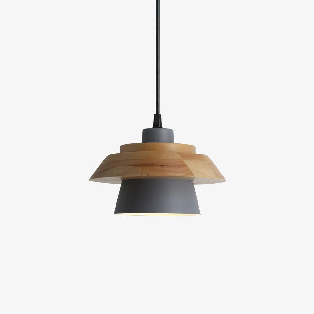 NordicMacaron Luxe Plafondlamp - Scandinavisch Design met Houten Afwerking