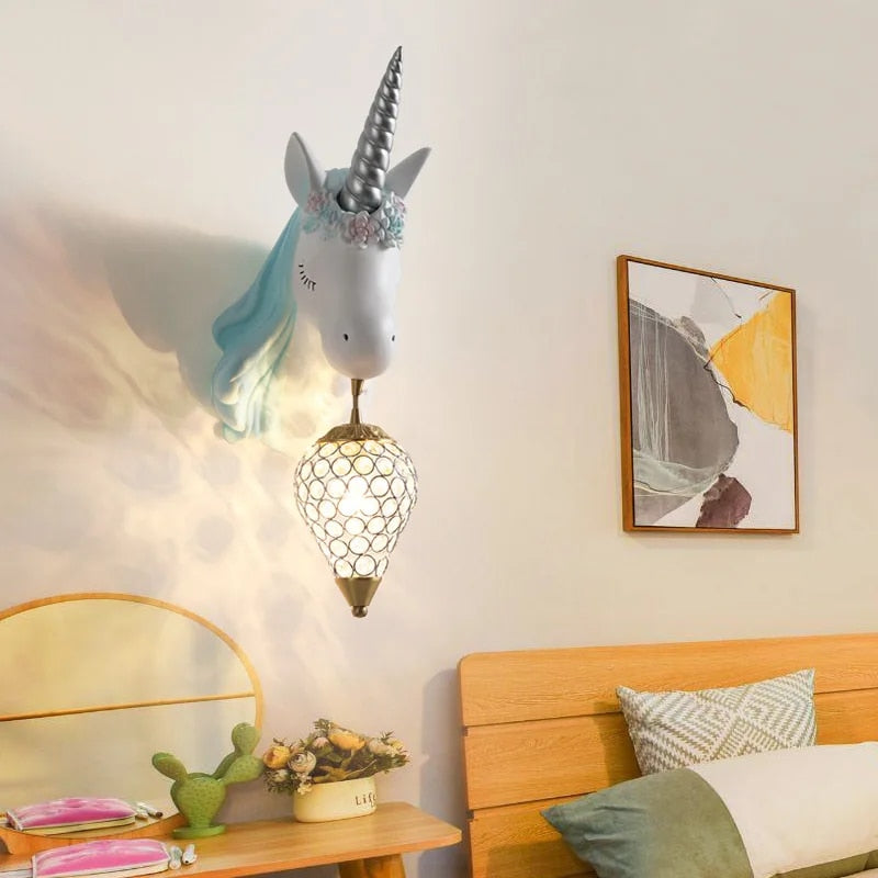 Magische Eenhoorn Wandlamp voor Kinderen – Speels & Warm Licht