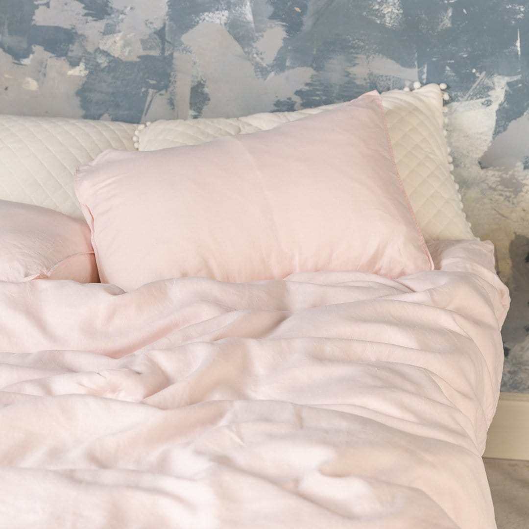 BlushLuxe – Franse Linnen Bedset voor Slaapkamer
