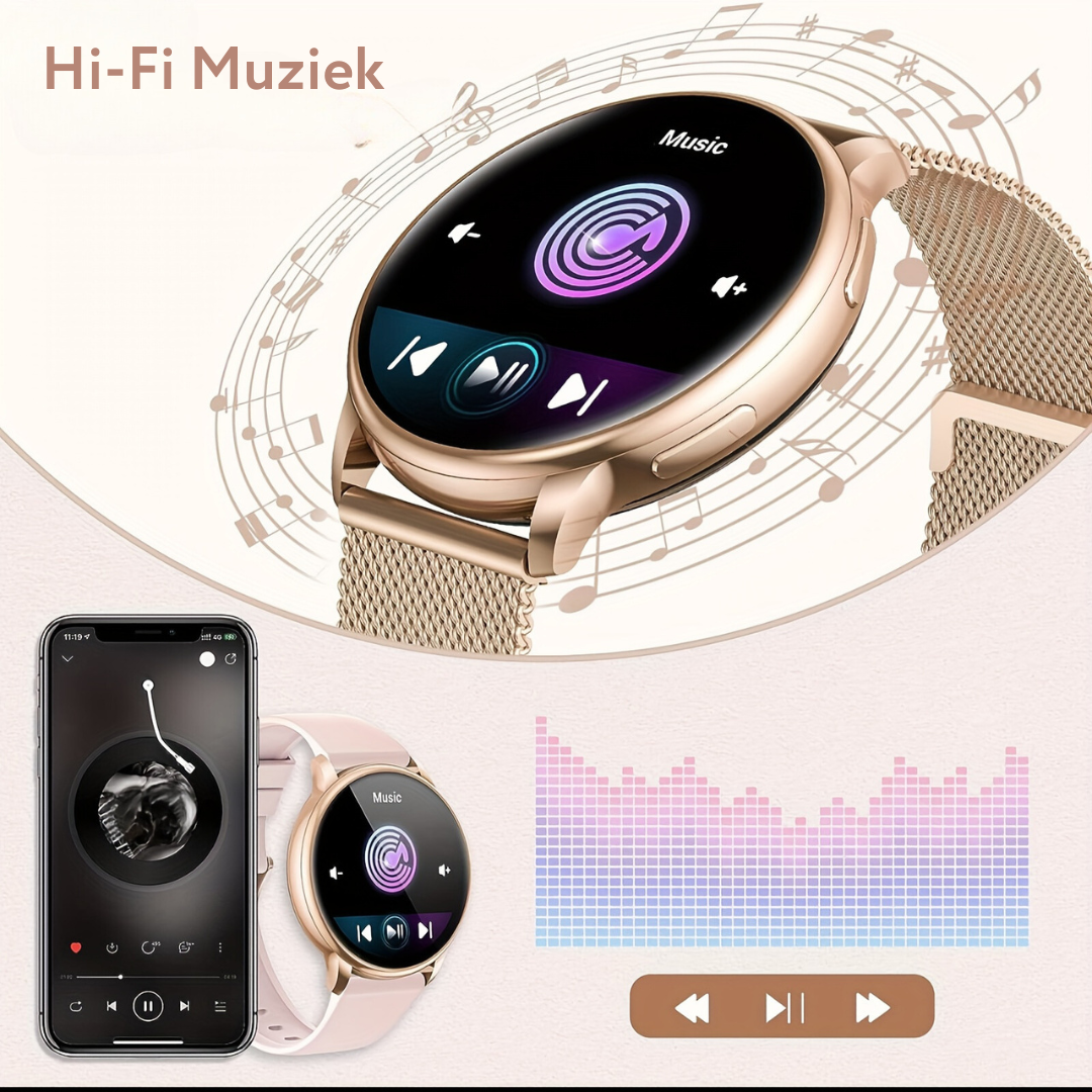 TechStyle Smartwatch - Trendy Design en Geavanceerde Functionaliteit