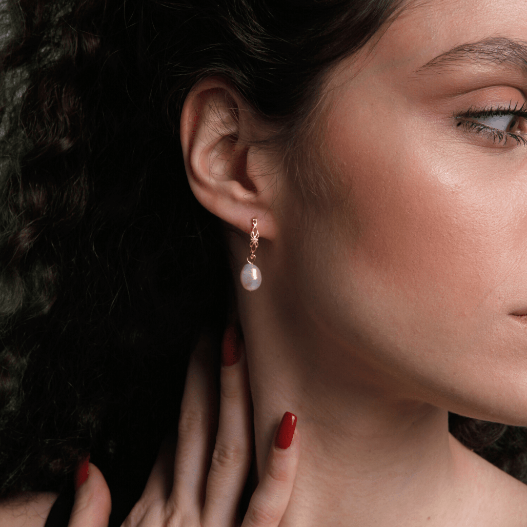 Vivienne Earrings - Natuurlijke Parel Oorbellen
