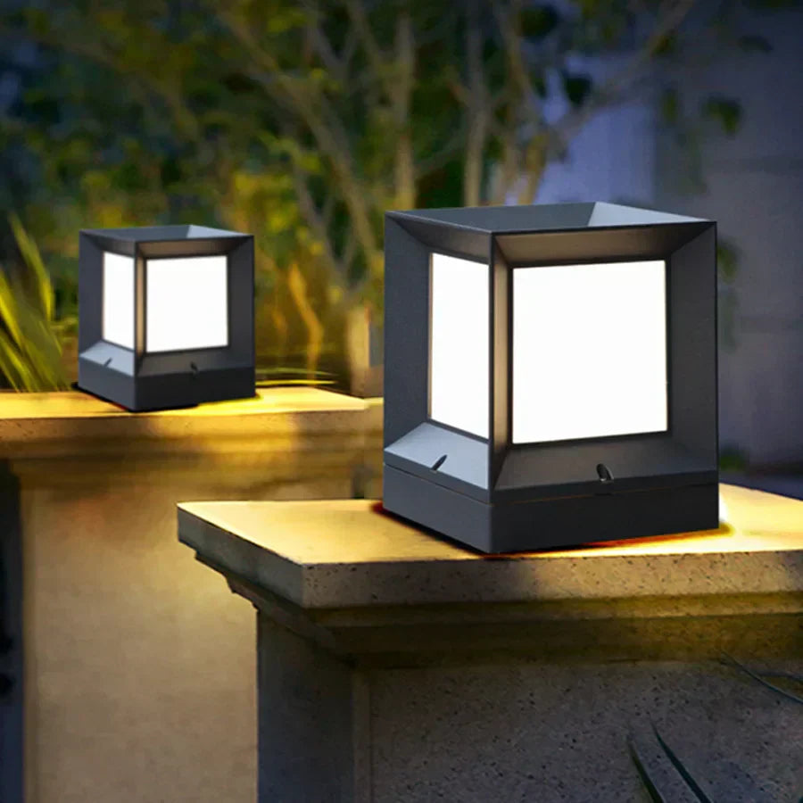 EclatPorte Lamp - Elegante Zonne-Lantaarn voor Uw Oprit