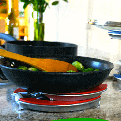 LidGrip Ease – Stijlvolle Multifunctionele Dekselhouder en Onderzetter