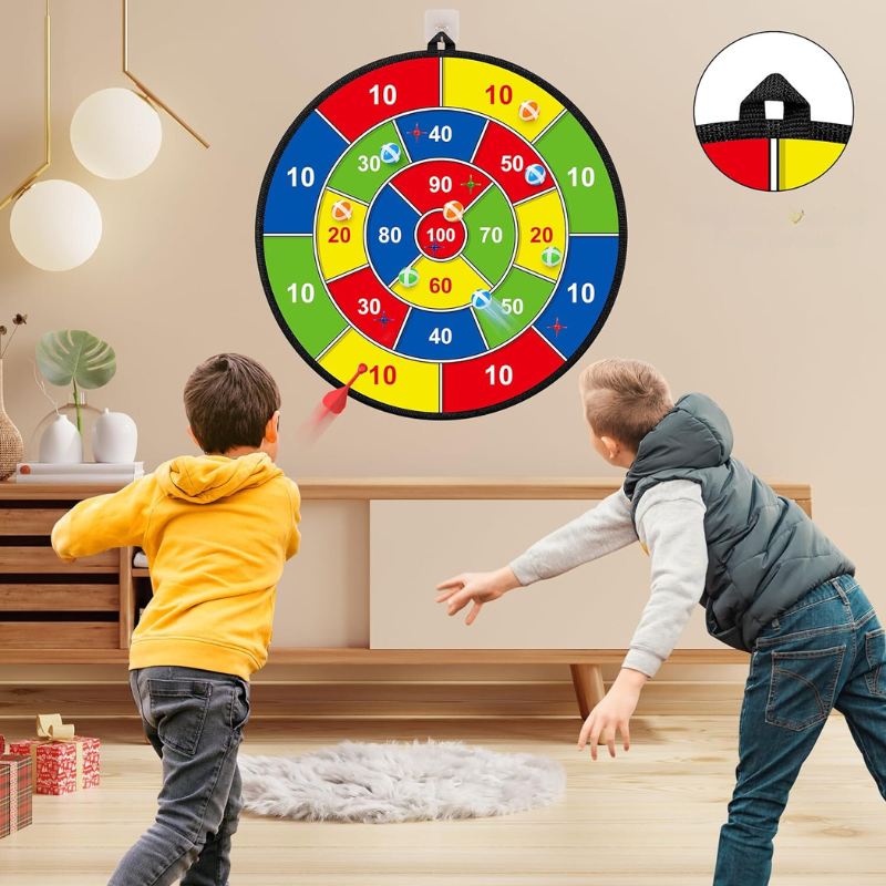 PlayTarget – Groot Kinder Dartbord met Kleverige Darts