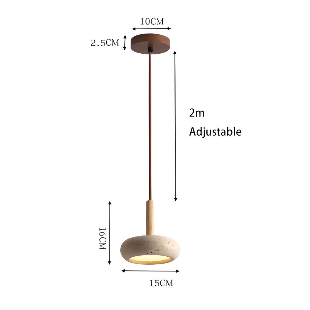 TranquilHalo - Retro LED Plafondlamp in Japans Design