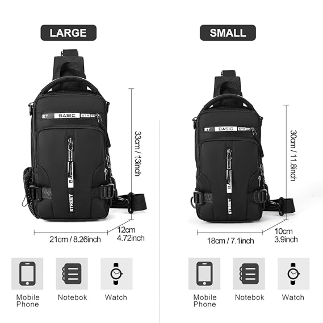 UrbanLite - Stijlvolle Crossbody Rugzak voor Dagen in de Stad