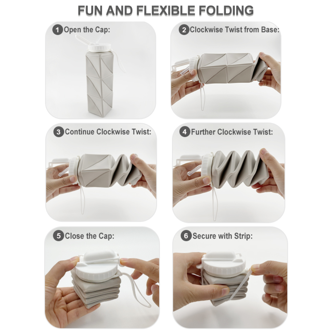 FlexiBottle – Compacte Siliconen Fles 610ml