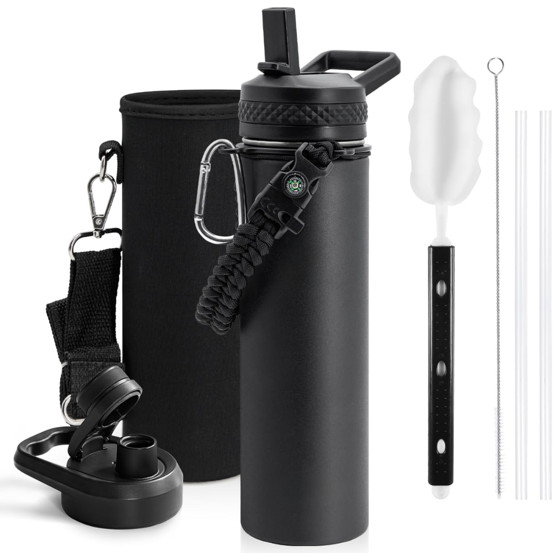 HydraPure – Duurzame Waterfles met Paracord Handvat