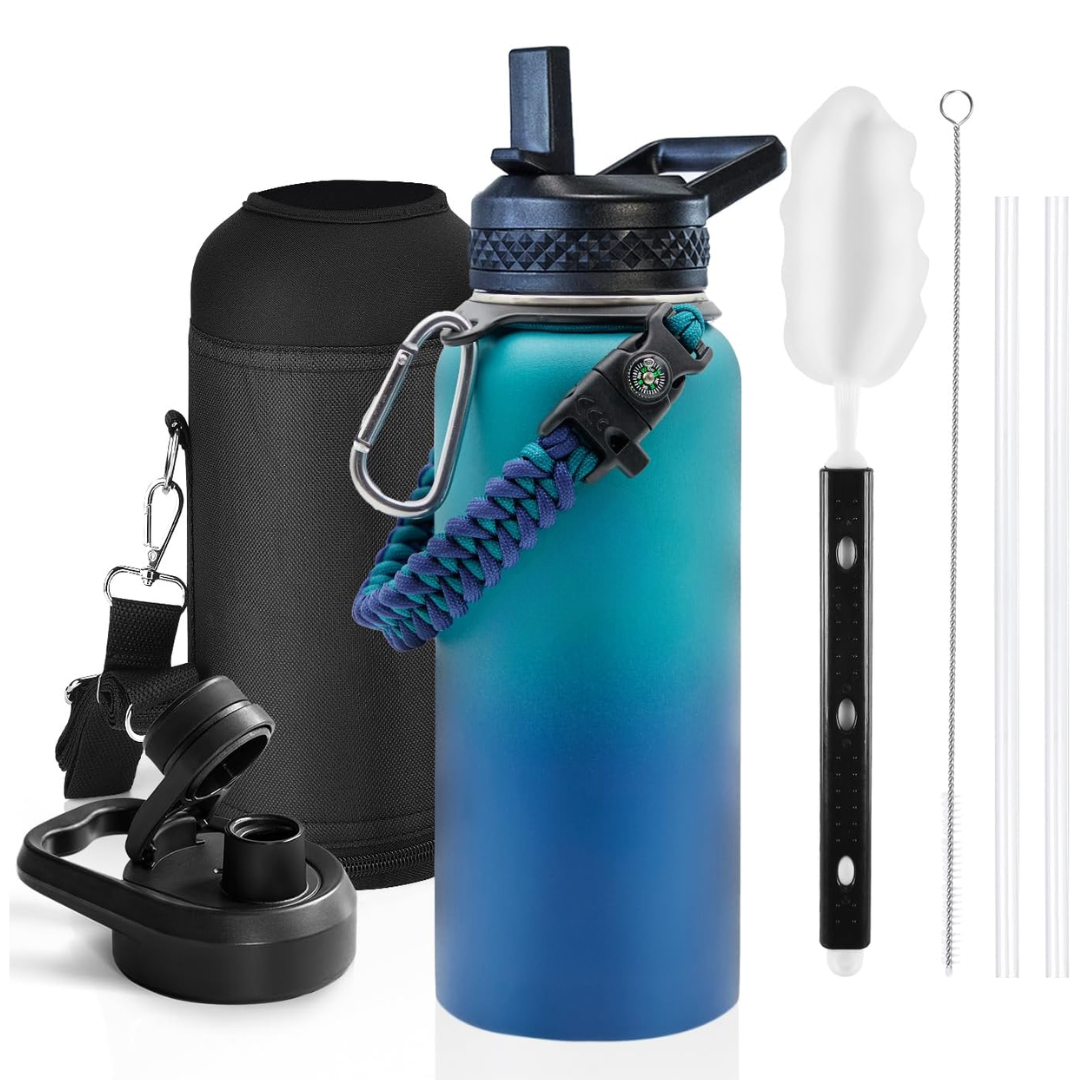HydraPure – Duurzame Waterfles met Paracord Handvat