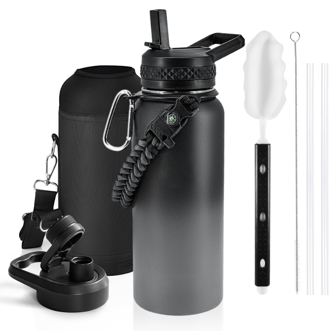 HydraPure – Duurzame Waterfles met Paracord Handvat