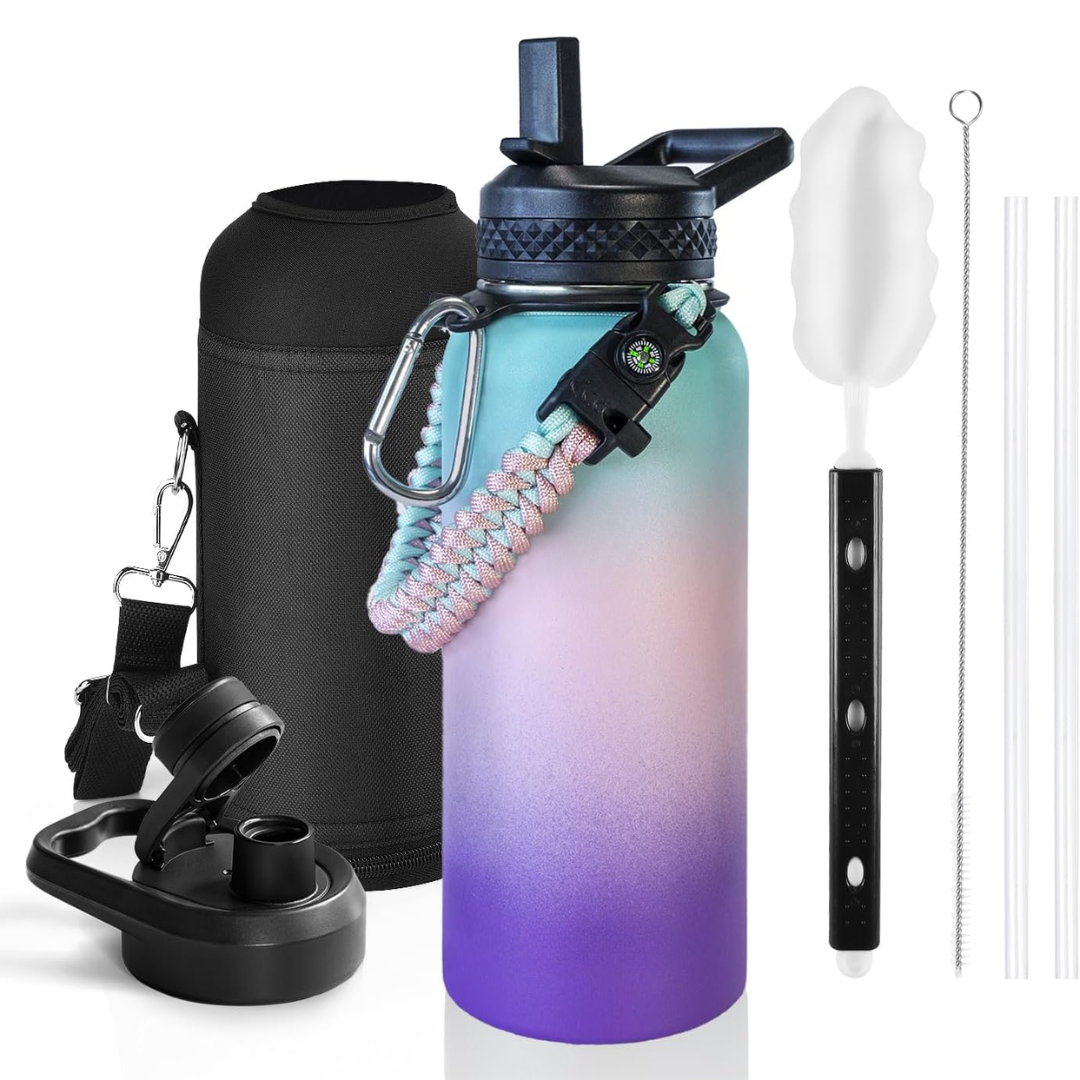 HydraPure – Duurzame Waterfles met Paracord Handvat
