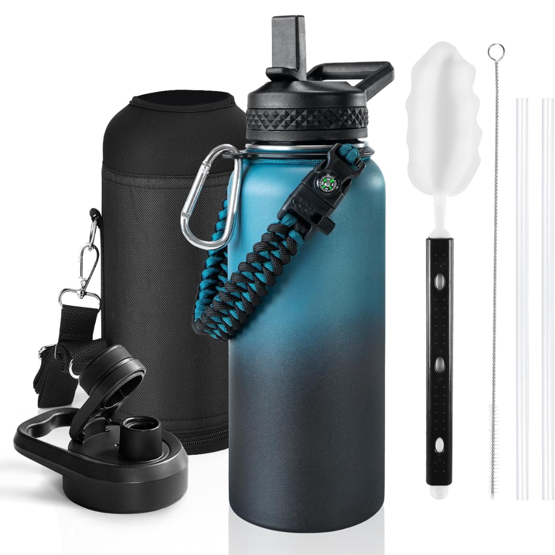 HydraPure – Duurzame Waterfles met Paracord Handvat