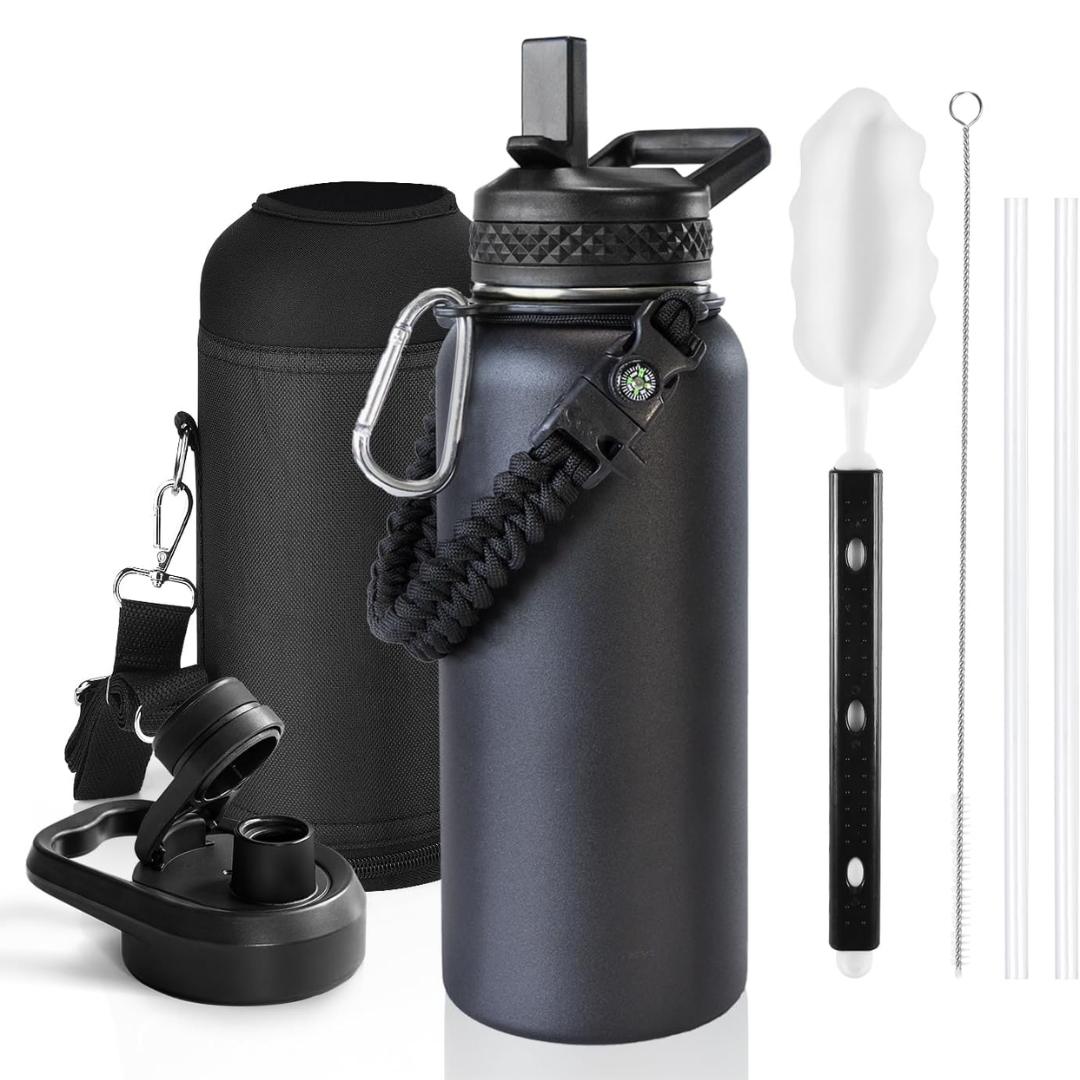 HydraPure – Duurzame Waterfles met Paracord Handvat